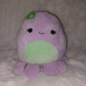 Kellytoy Squishmallows Violet the Octopus with Flower 7"
